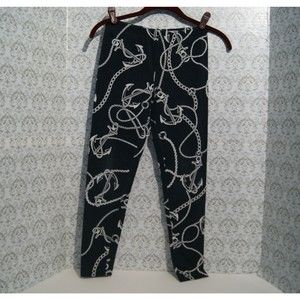 LG 12-14 JR or Petite Polo by Ralph Lauren Navy Nautical Leggings Anchors Ropes